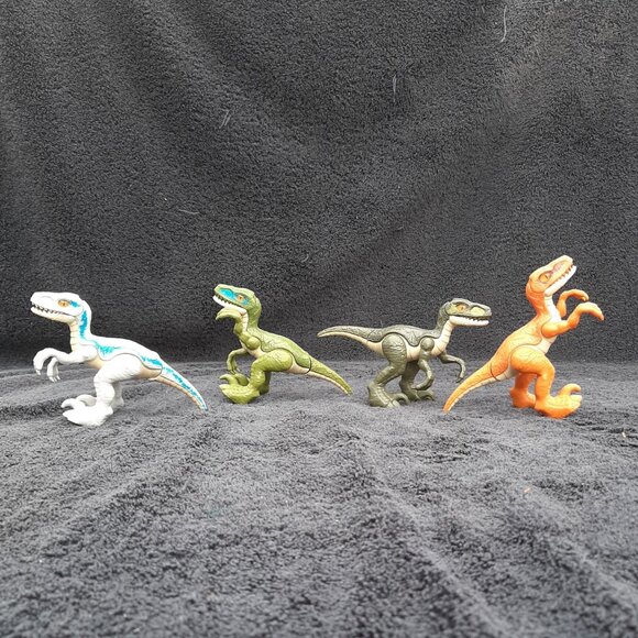 Fisher Price Imaginext Jurassic World Raptor Dinosaur Toy Figure Lot (4) - Picture 3 of 9